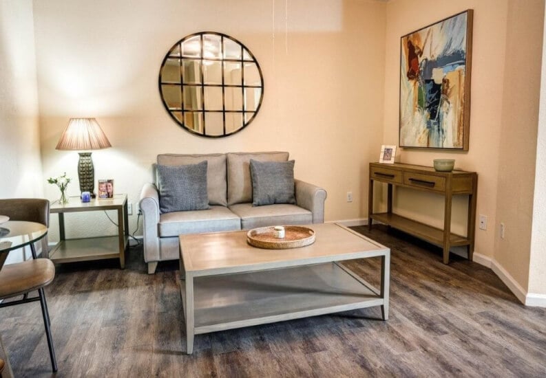 Cozy Living Room Inside of an Assisted Living Apartment Cozy Living Room Inside of an Assisted Living Apartment